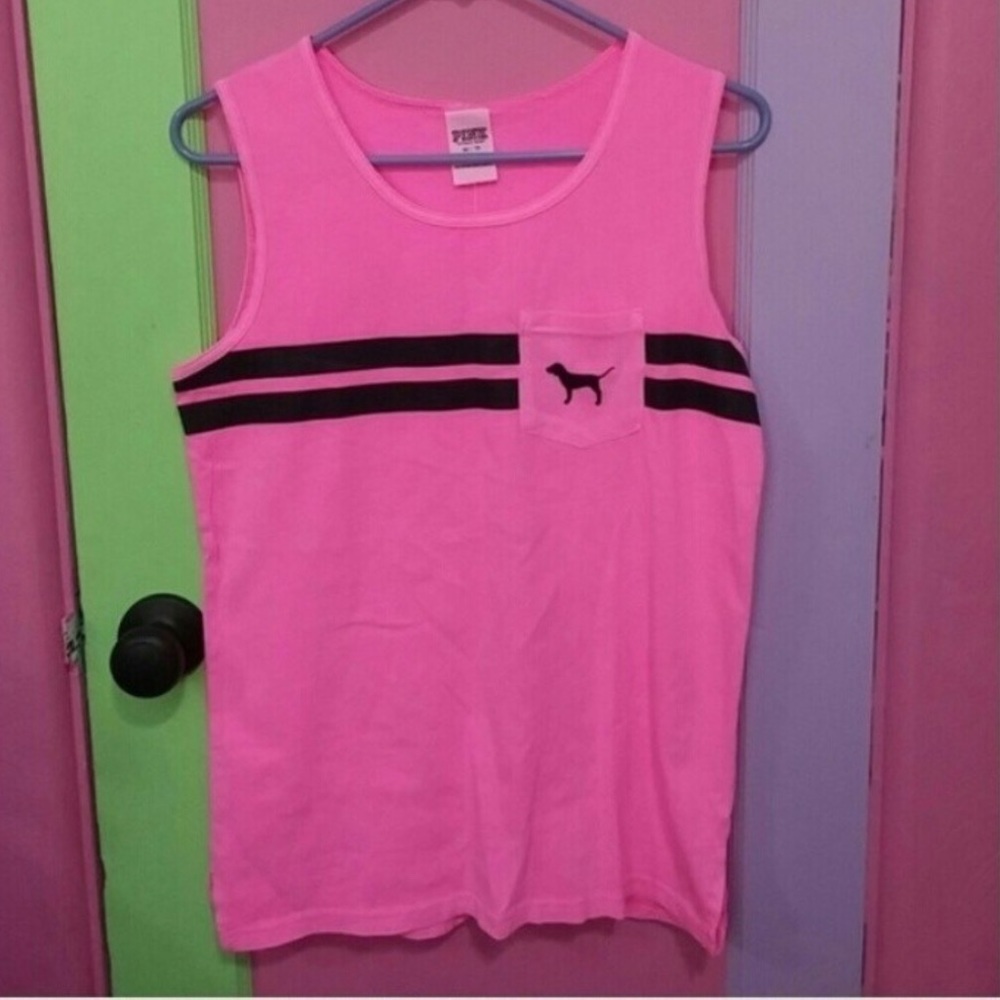 Brand new VS Pink Striped Top